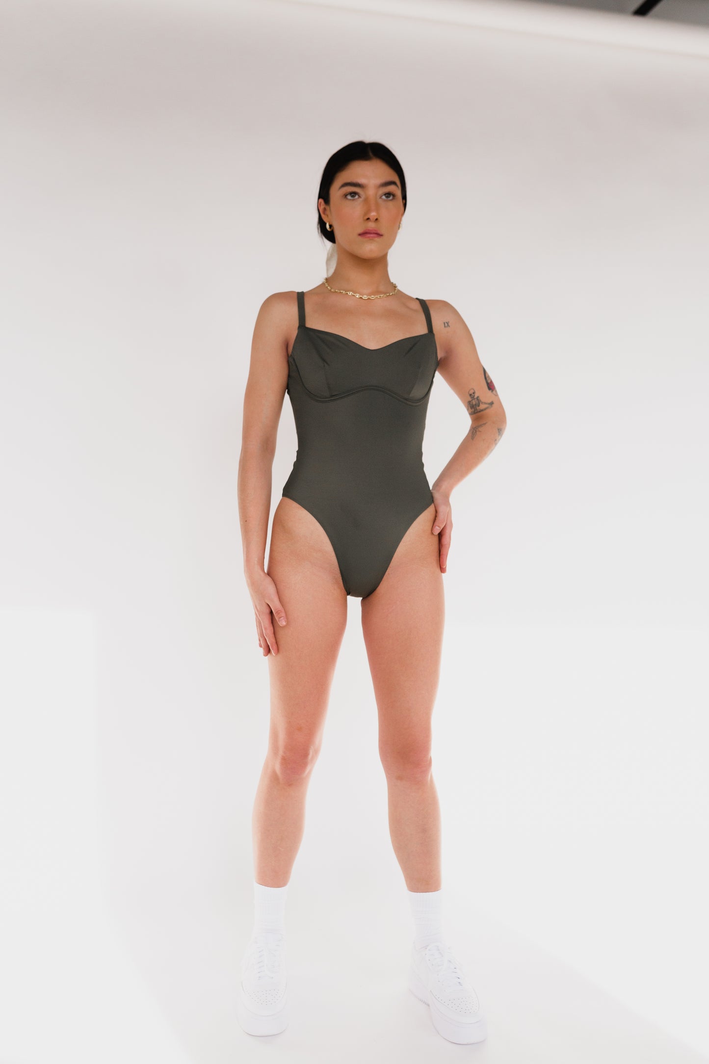 green one piece swimsuit in canada