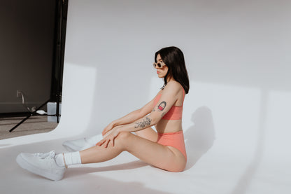 pink two piece swimsuit in canada