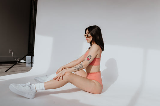 pink two piece swimsuit in canada